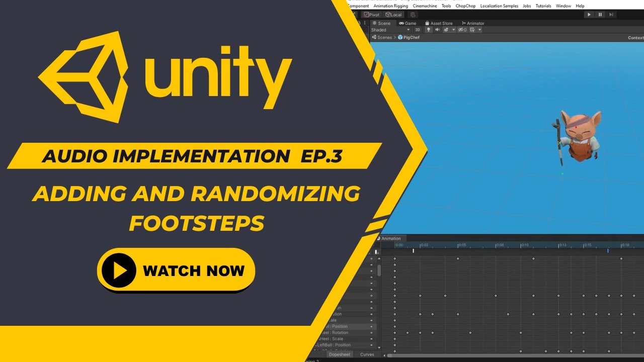 Adding Footsteps and Randomizing | Audio in Unity Episode3