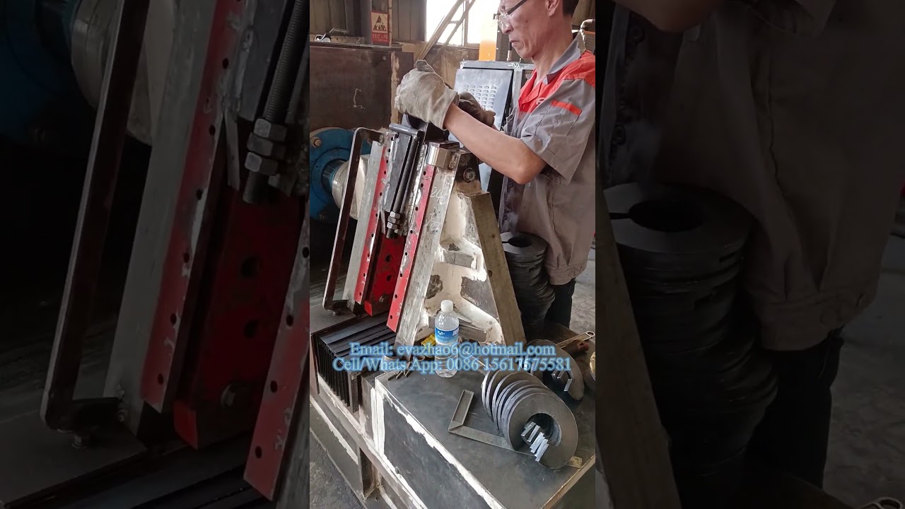 Sectional Auger Flight Press Machine, Spiral Blade Making Equipment #augermachine #machine