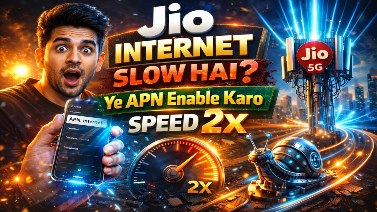 Jio 4G/5G Internet Slow Hai ? 🚀 Enable This APN & Get 2X Speed | Jio 4G/5G APN Settings 2026