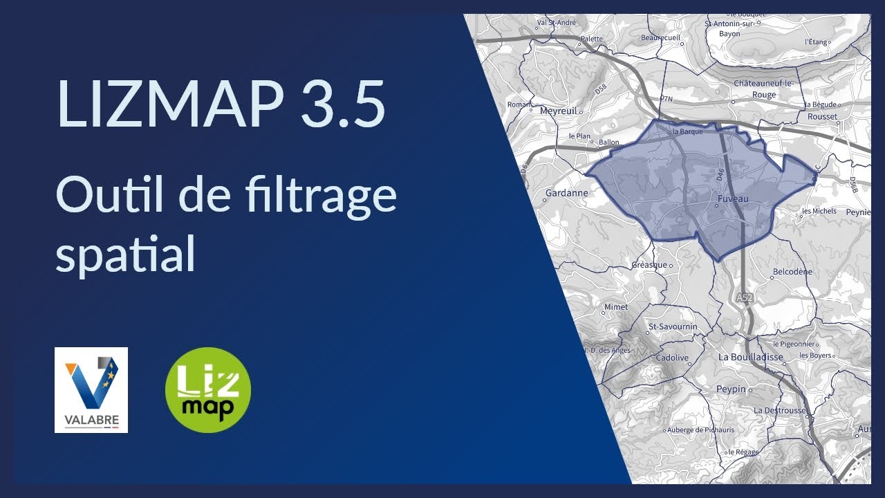 LIZMAP 3.5 Outil de filtrage spatial