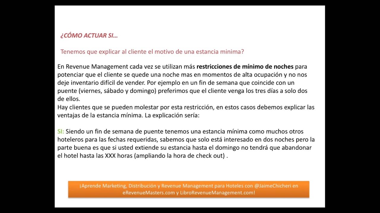 Curso Revenue Management - 8  Ideas para entrenar al personal de ventas como apoyo a la estrategia