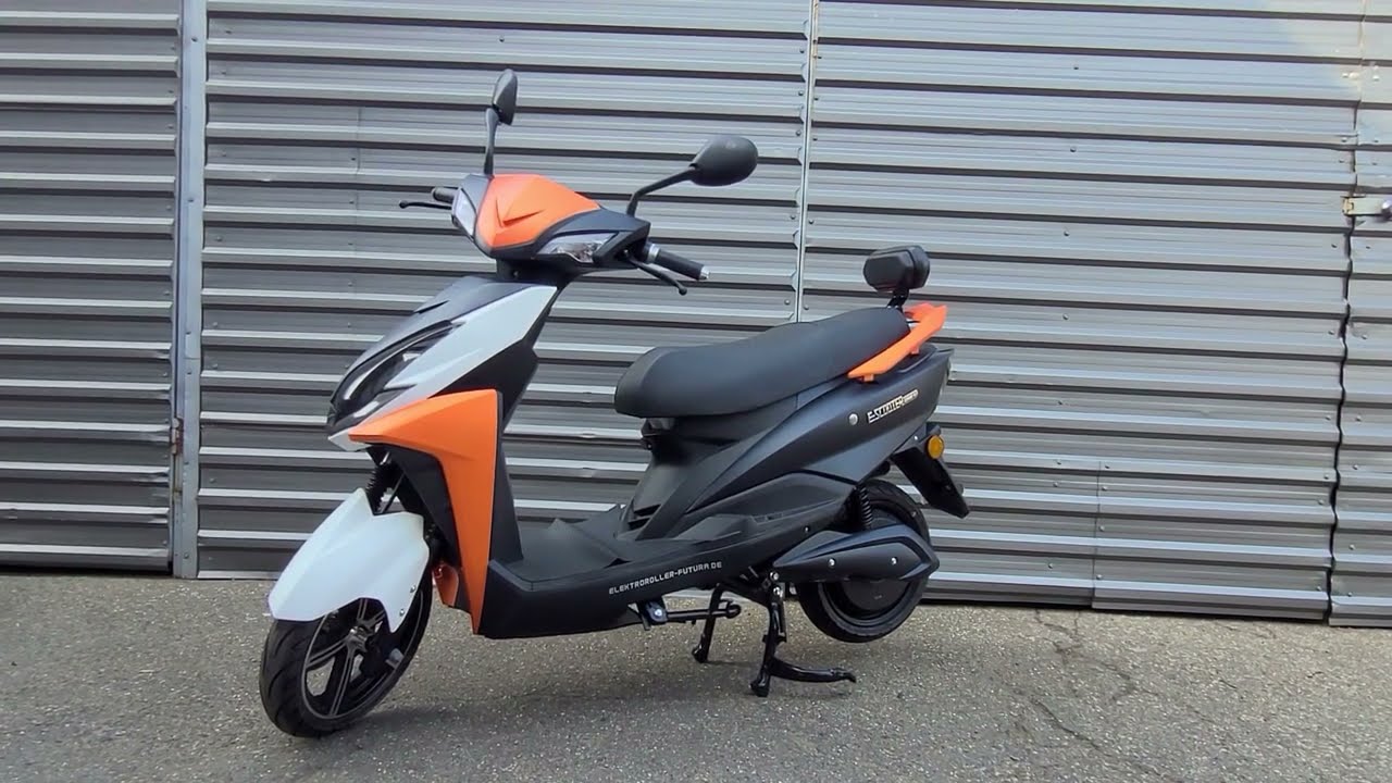 Elektroroller Falcon, Update jetzt mit App, NFC, neuer Akku E-Roller Roller 45 km/h 80 km Reichweite