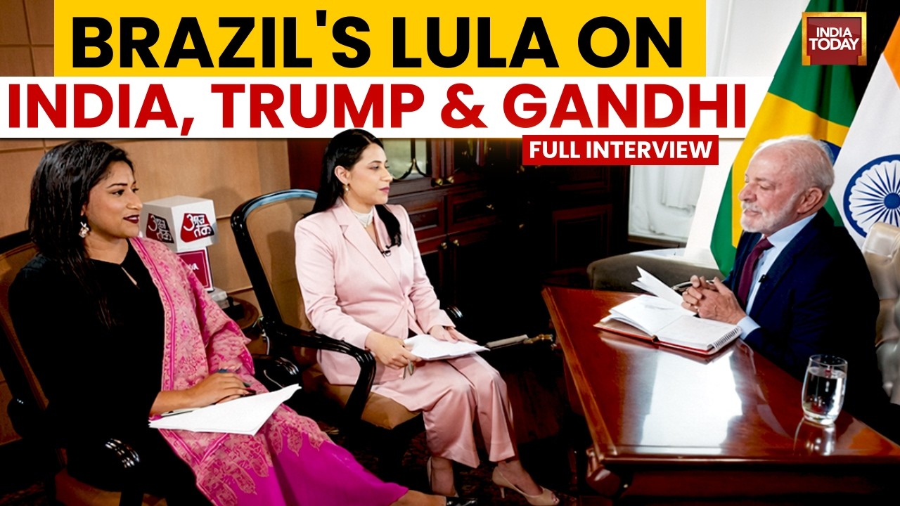 Brazil President Interview LIVE: Lula da Silva Speaks On India, Donald Trump & Mahatma Gandhi