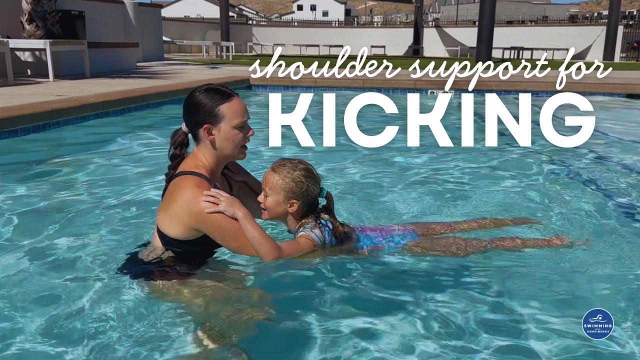 How to Support Kids Learning to Kick in Swimming | Beginner Swim Skill