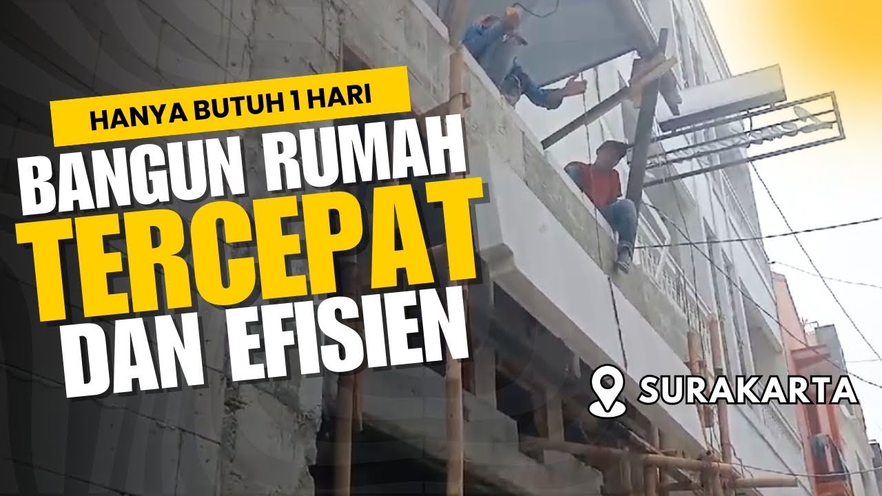 SOLUSI TERCEPAT..!!! BANGUN RUMAH TERHALANG DENGAN AKSES YANG SEMPIT..??? PANEL LANTAI SOLUSINYA🔥