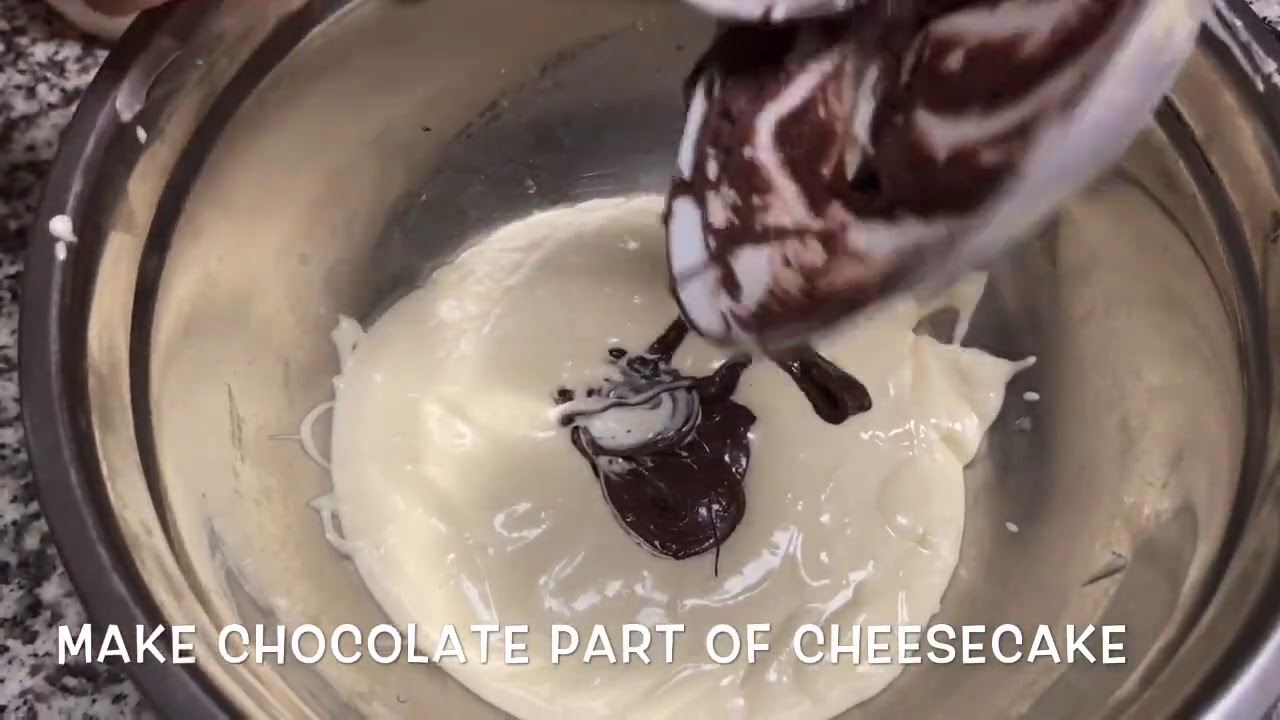 How to make marbled cheesecake