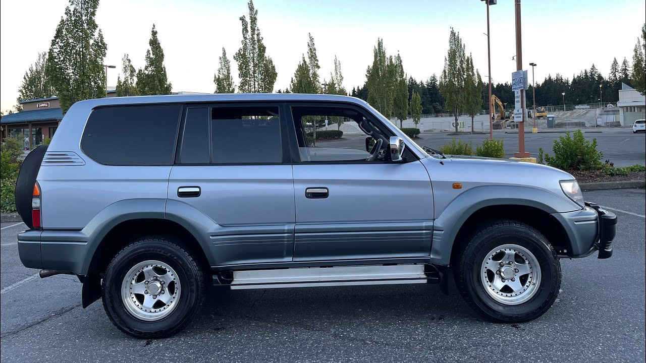 1996 TOYOTA LAND CRUISER PRADO TZ 5 Speed Manual transmission 4WD turbo diesel intercooler RHD JDM