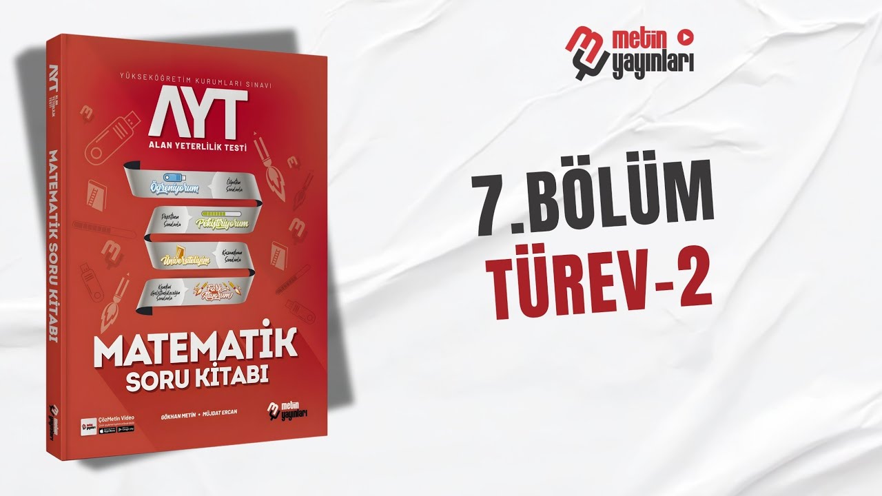 AYT MATEMATİK 7.BÖLÜM TÜREV 2 ÖĞRENİYORUM TEST 15