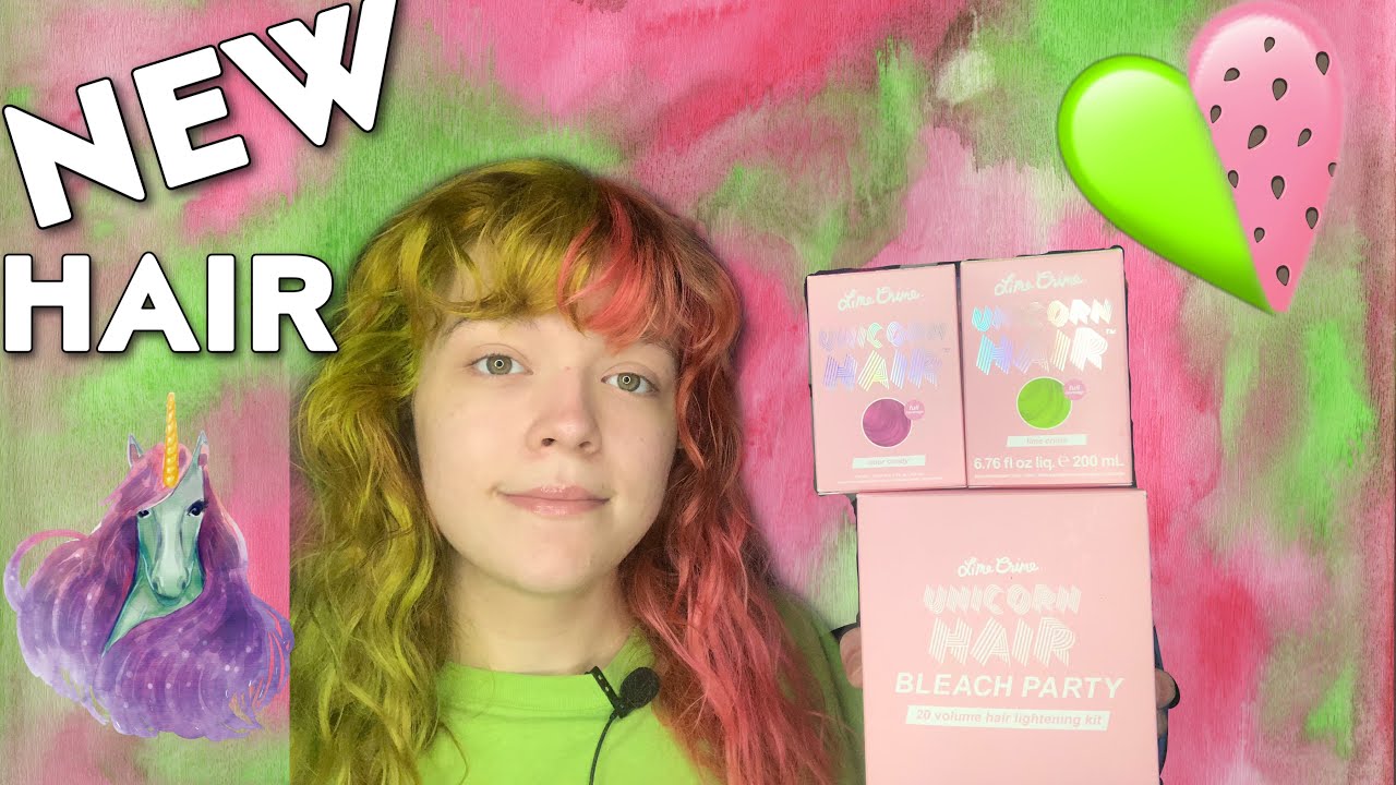 Love My New Hair 💖💚 #limecrime #unicornhair