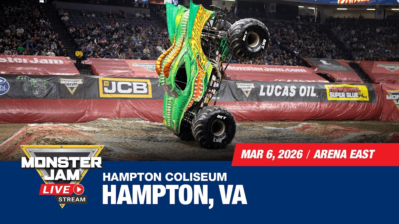Monster Jam: Hampton, VA - 1 (Full Event) | March 6, 2026 | Arena East