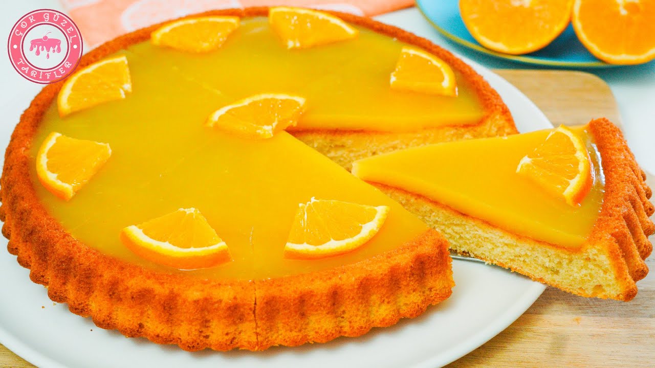 Portakallı Kek Tarifi 🍊 Yumuşacık Kekiyle Portakal Soslu Kek | Portakallı Tart Kek Nasıl Yapılır?
