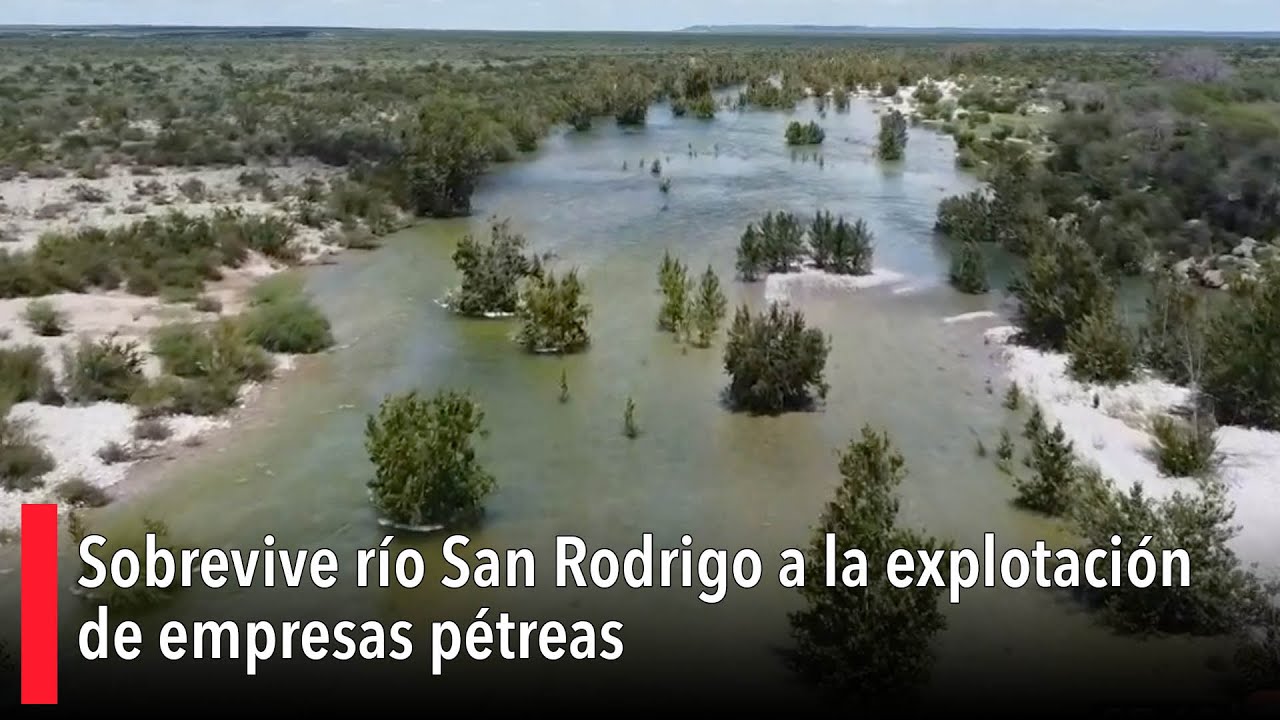 Sobrevive río San Rodrigo a la explotación de empresas pétreas; preocupa desastre ambiental