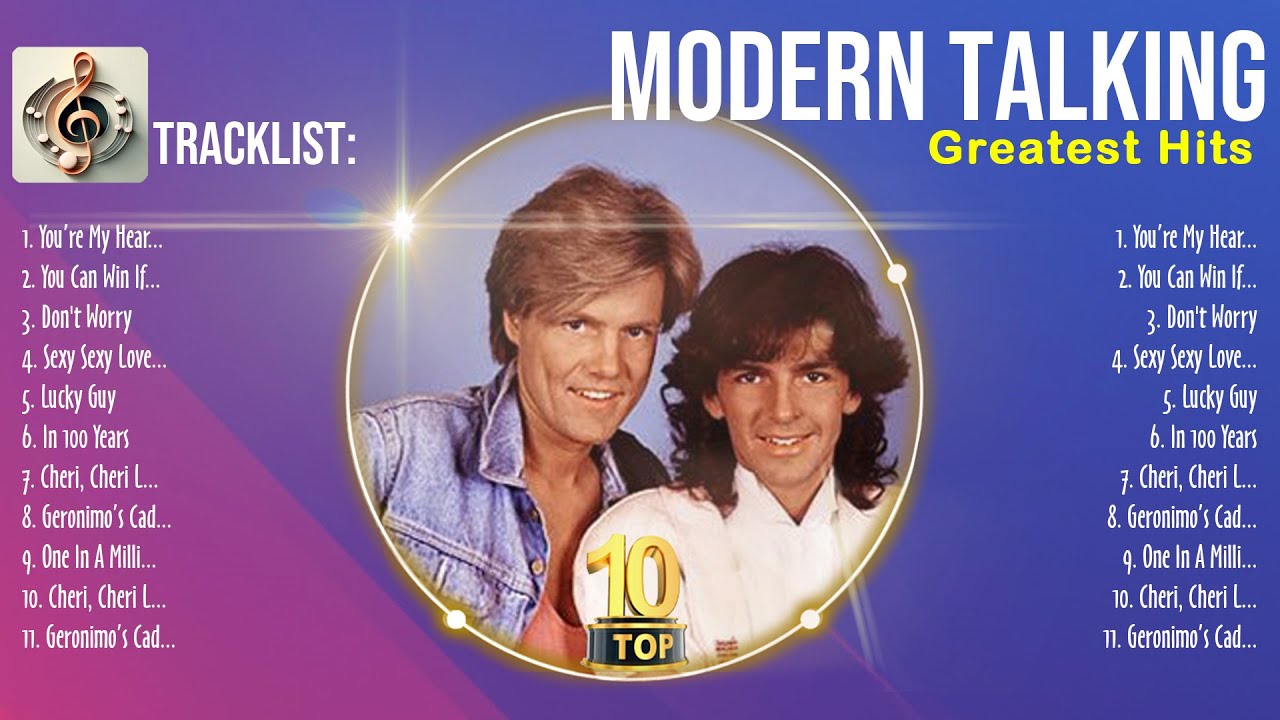 Modern Talking Music Legends ✨ Modern Talking Iconic Songs ✨ Modern Talking Chart-Topping Hits