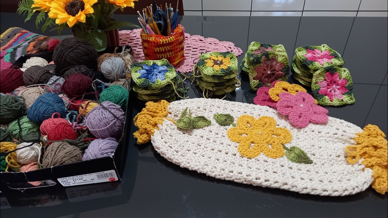 🧶ELIMINANDO SOBRINHAS , PRODUÇÃO DE ESQUERES  MAS UMA ENCOMENDA FINALIZADA 🙏❤️