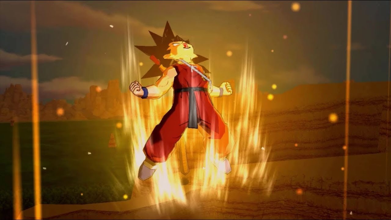 Kid Goku, Goku GT, Goku DBS & Goku Xeno(Transformations) - SDBH: World Mission