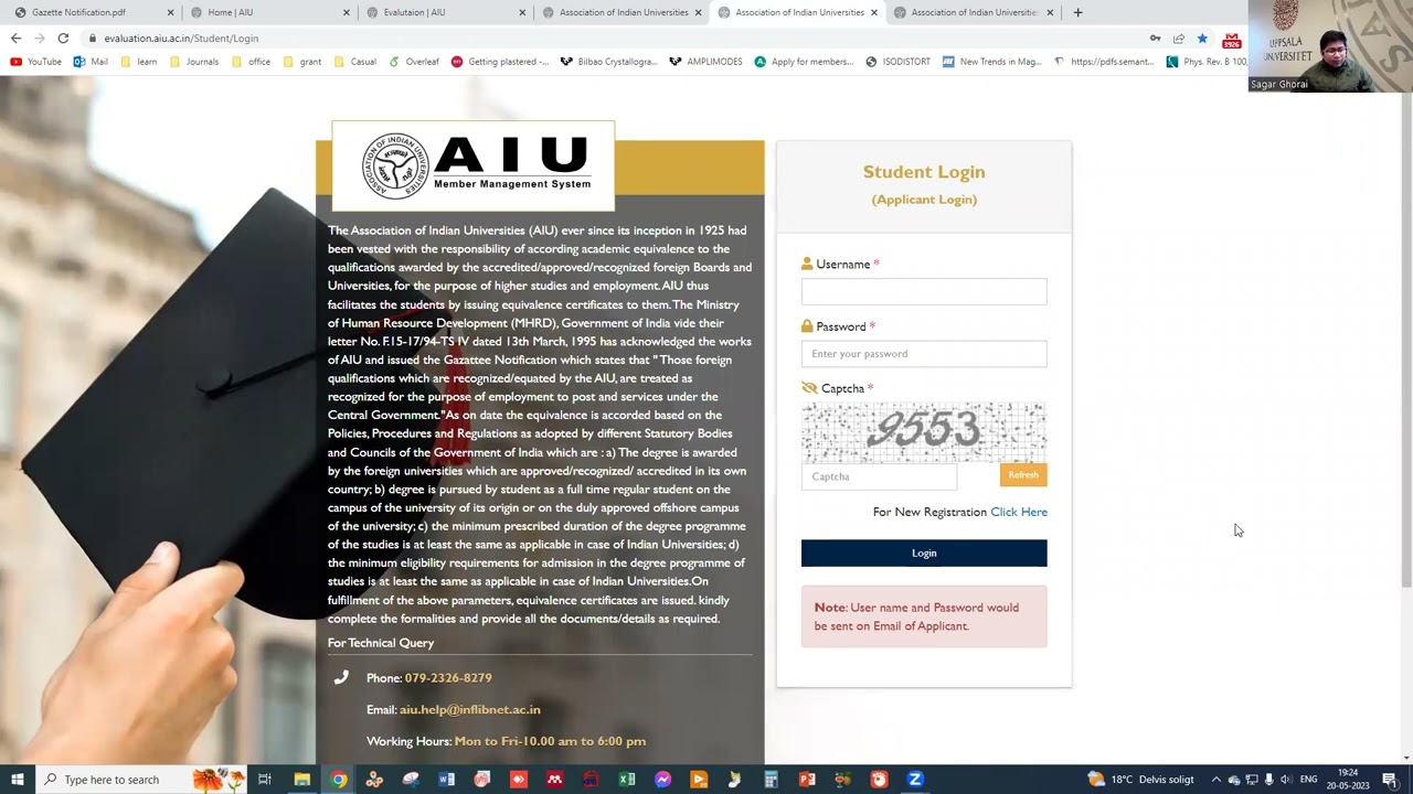 Equivalence certificate of foreign degrees (Ph.D., Master, Bachelor)  in India