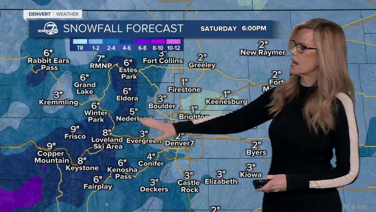 Dangerously cold air heading toward Colorado, along with snow