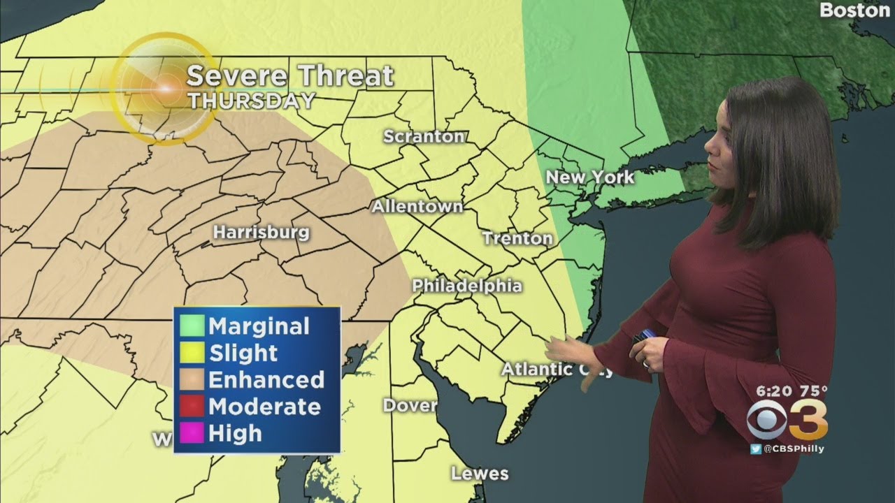 Philadelphia Weather: Tracking Severe Storm Chances Thursday
