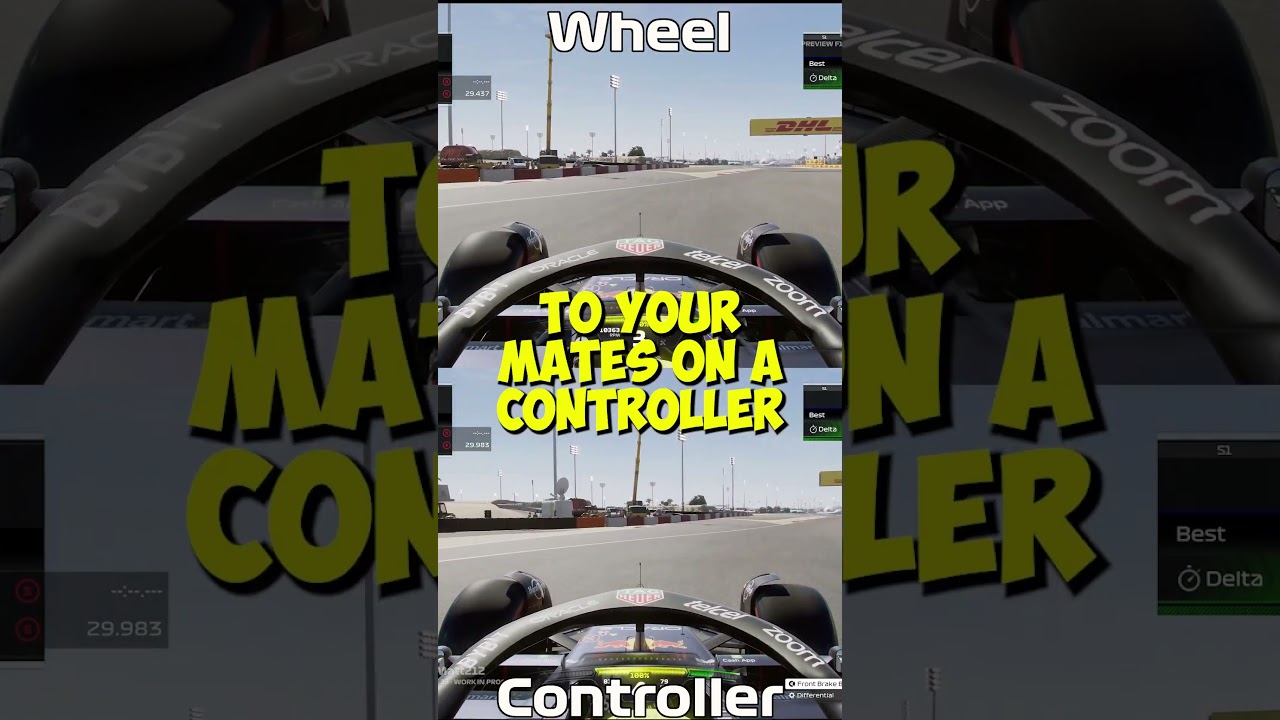 Controller VS wheel on F1 23!
