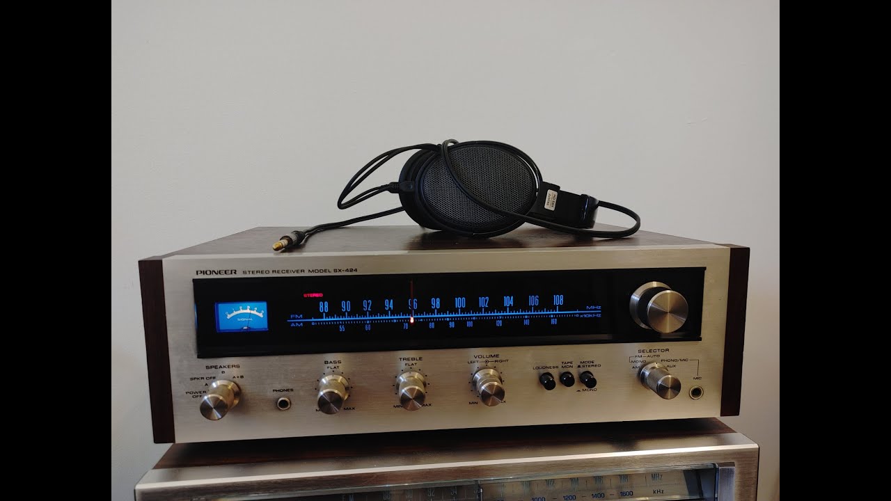Pioneer SX-424 Stereo Receiver Demo Video
