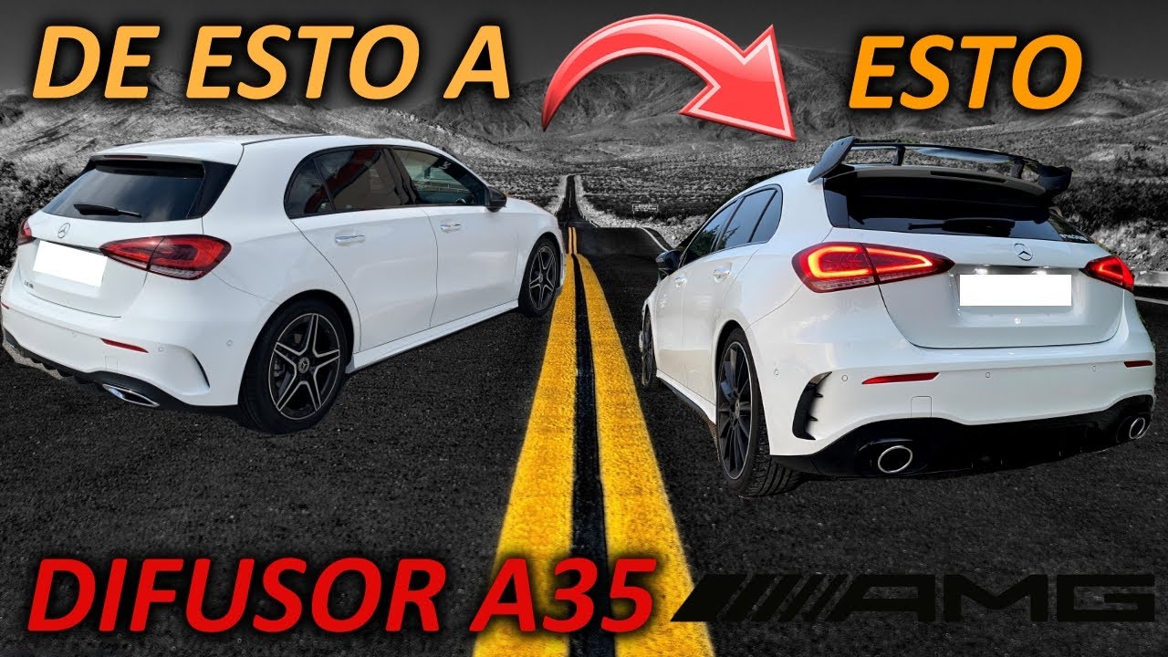 Montamos difusor A35AMG Al clase A!!