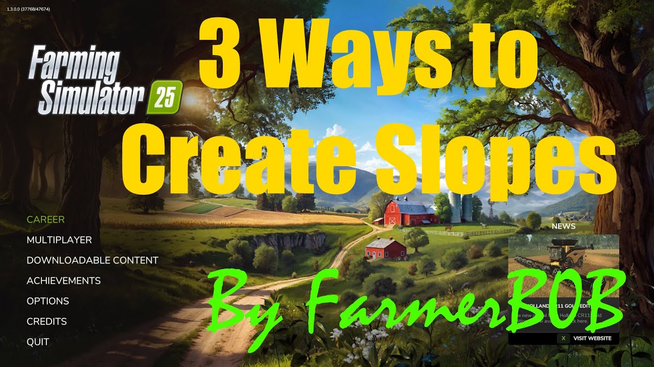 3 Ways of creating slopes in Giants Editor