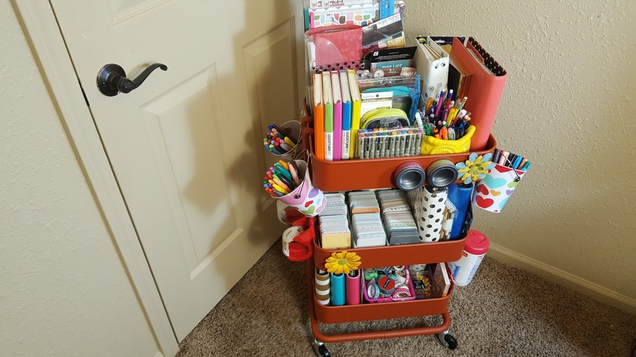 Ikea Raskog Cart planner supplies organization tour