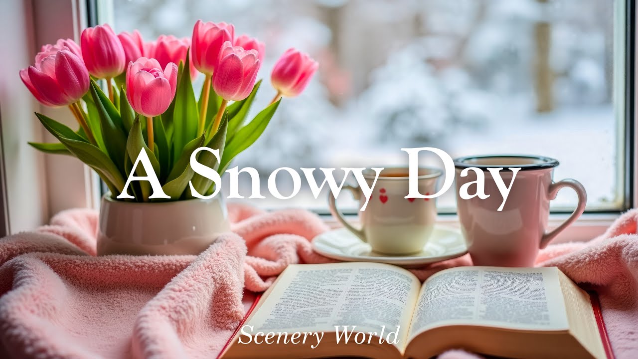 눈 내리는 겨울 아침의 평온함 ❄️ 감성 피아노 연주곡 | 편안한 음악 - A Snowy Day | Scenery World