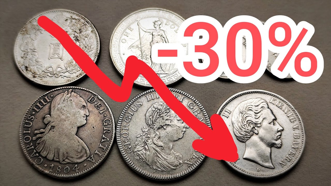 🚀 Korekta na srebrze- a ja powili wymieniam junk silver na ciekawsze monety 📢📢 #coin #silver #srebro