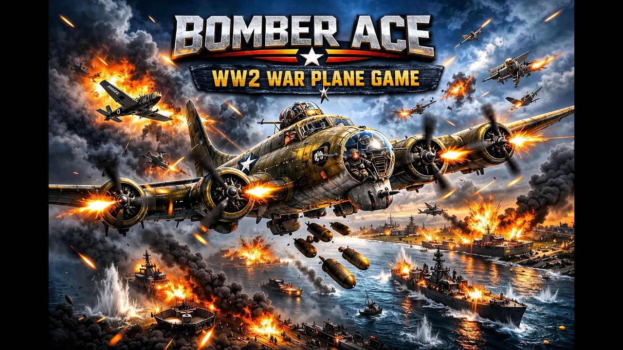 Bomber Ace: WW2 War Plane Game Gameplay | Epic Air Battle Missions