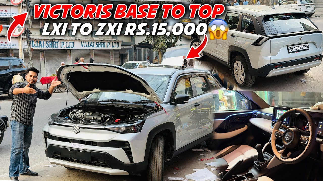 🔥 Victoris Base To Top Full MODIFICATION Connecting Tail Light Rs.4500🔥 interior Seat Cover