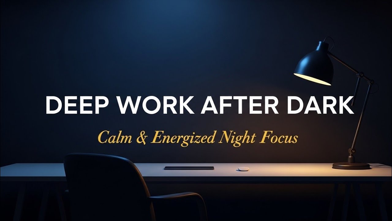 Deep Work After Dark — Calm & Energized Night Focus Music