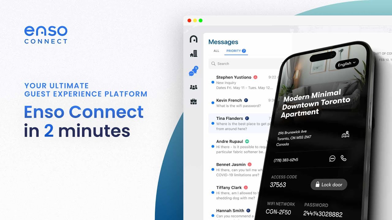 Enso Connect in 2 minutes -  the most configurable guest experience platform for vacation rentals