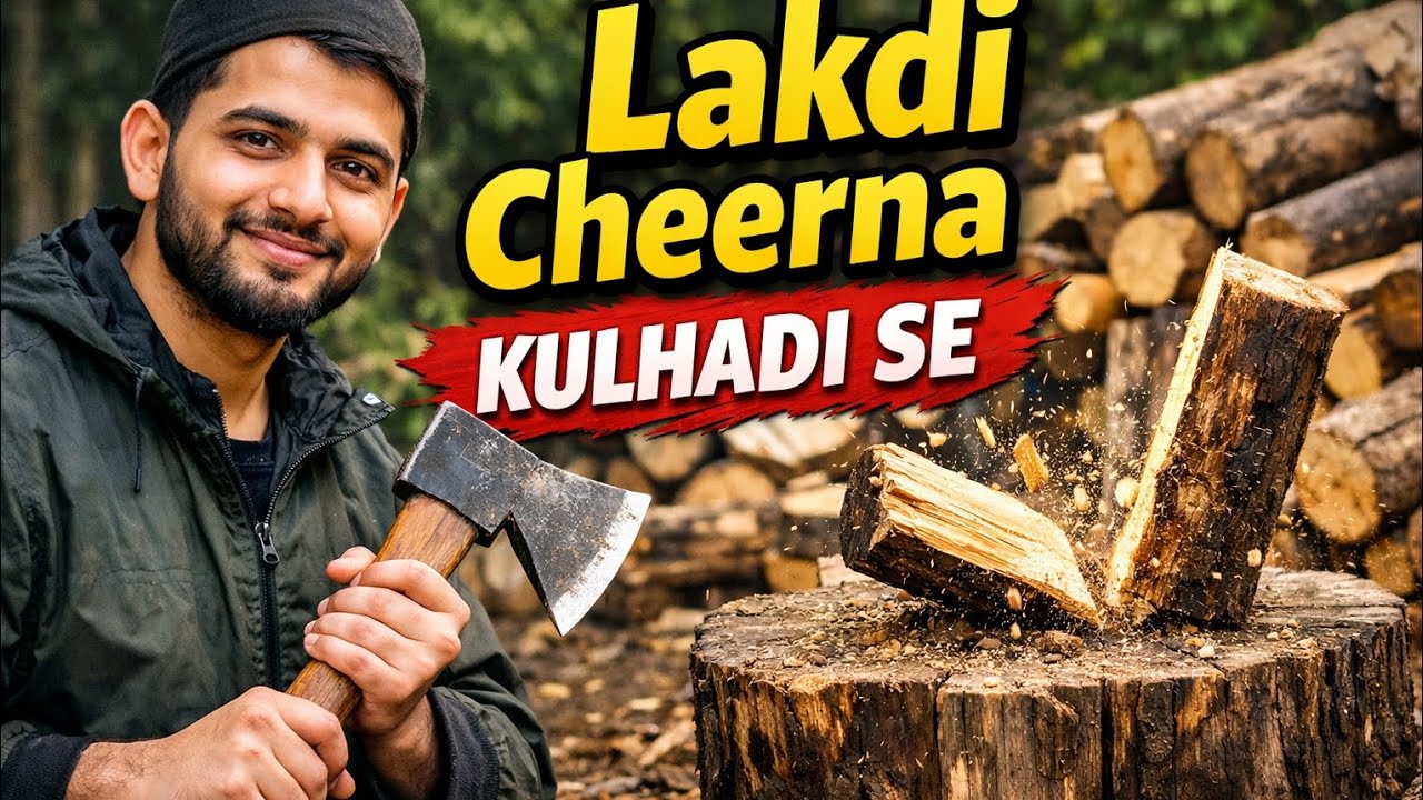 Aaj lakdi fadna pada 😗