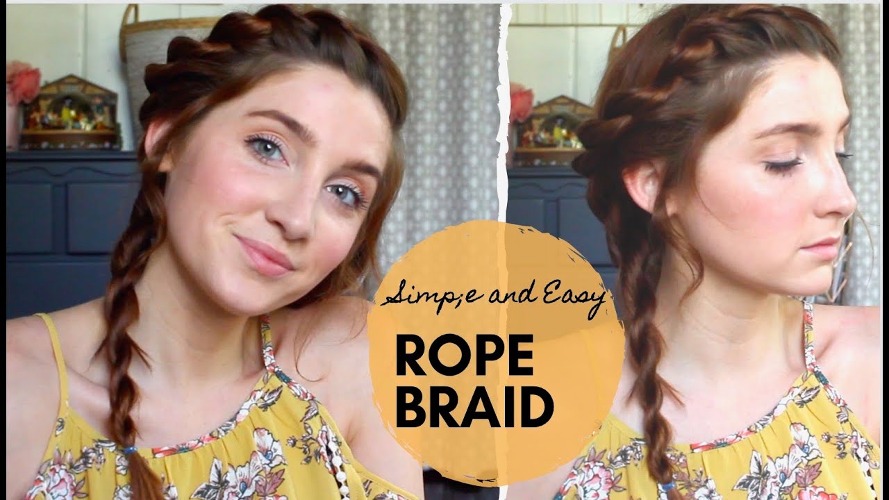 SIMPLE AND EASY ROPE BRAID TUTORIAL