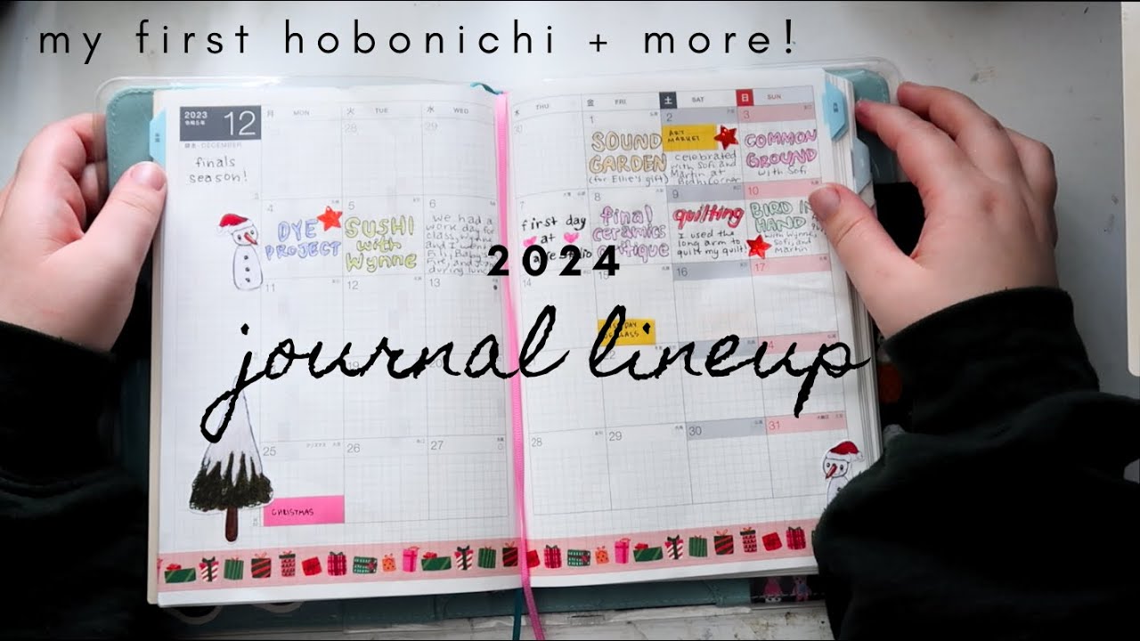 2024 journal lineup! ft. my first hobonichi