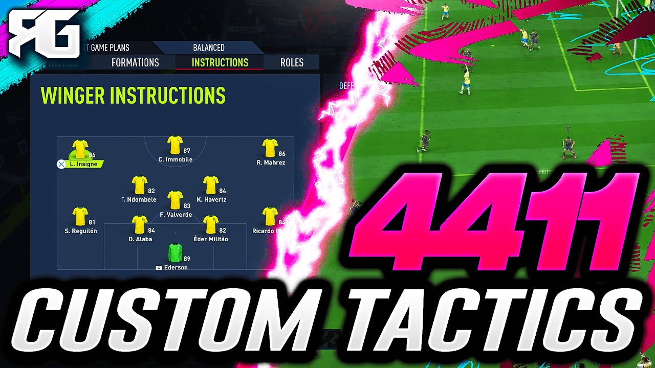 FIFA 22 | *INSANE* BEST 4411 CUSTOM TACTICS/INSTRUCTIONS! - FIFA 22 ULTIMATE TEAM