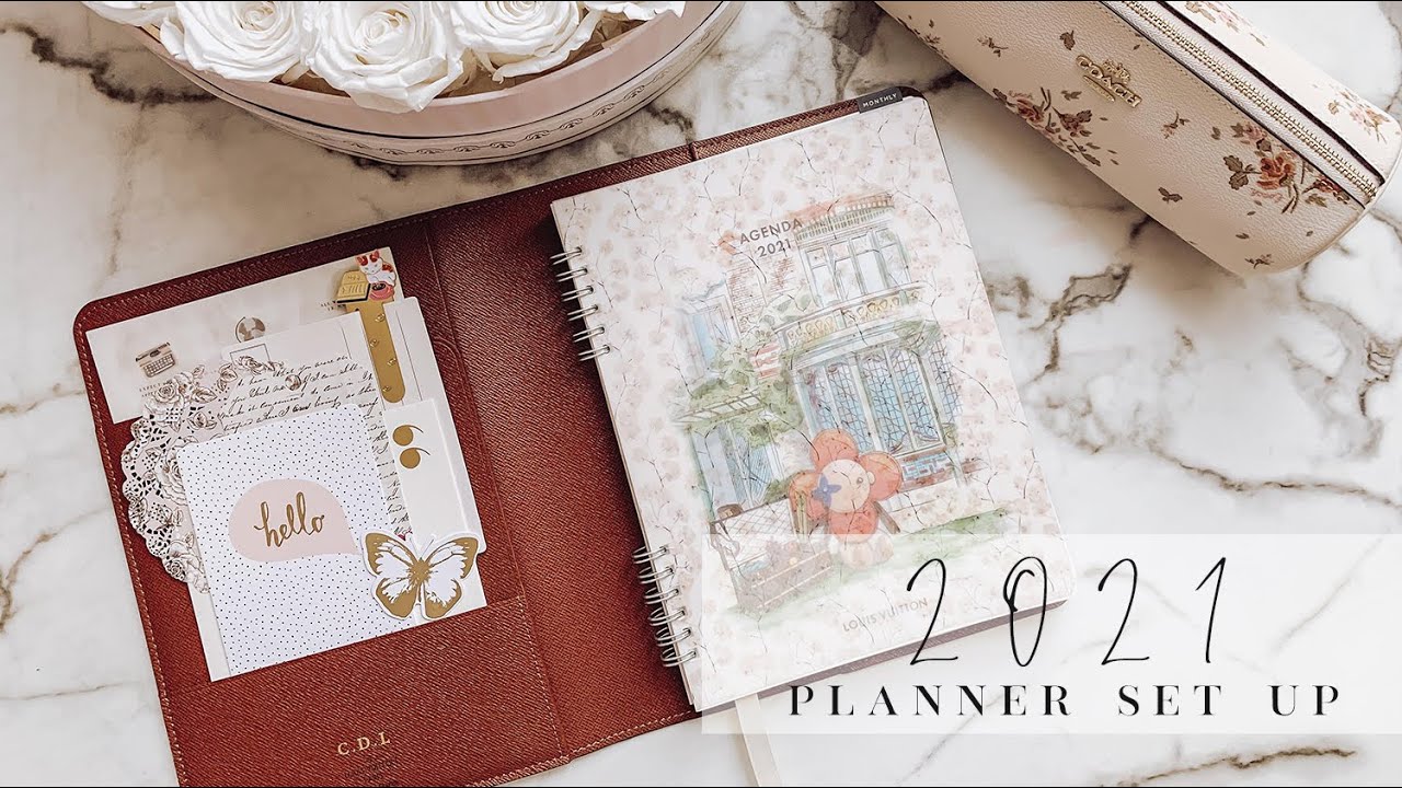2021 Louis Vuitton Desk Agenda Planner Set Up | Charmaine Dulak