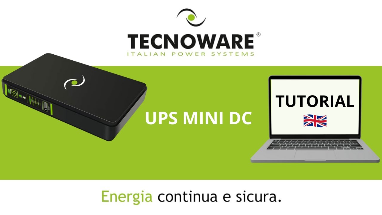 How to Set Up a Mini ERA PLUS DC 9VDC/12VDC Tecnoware UPS - English