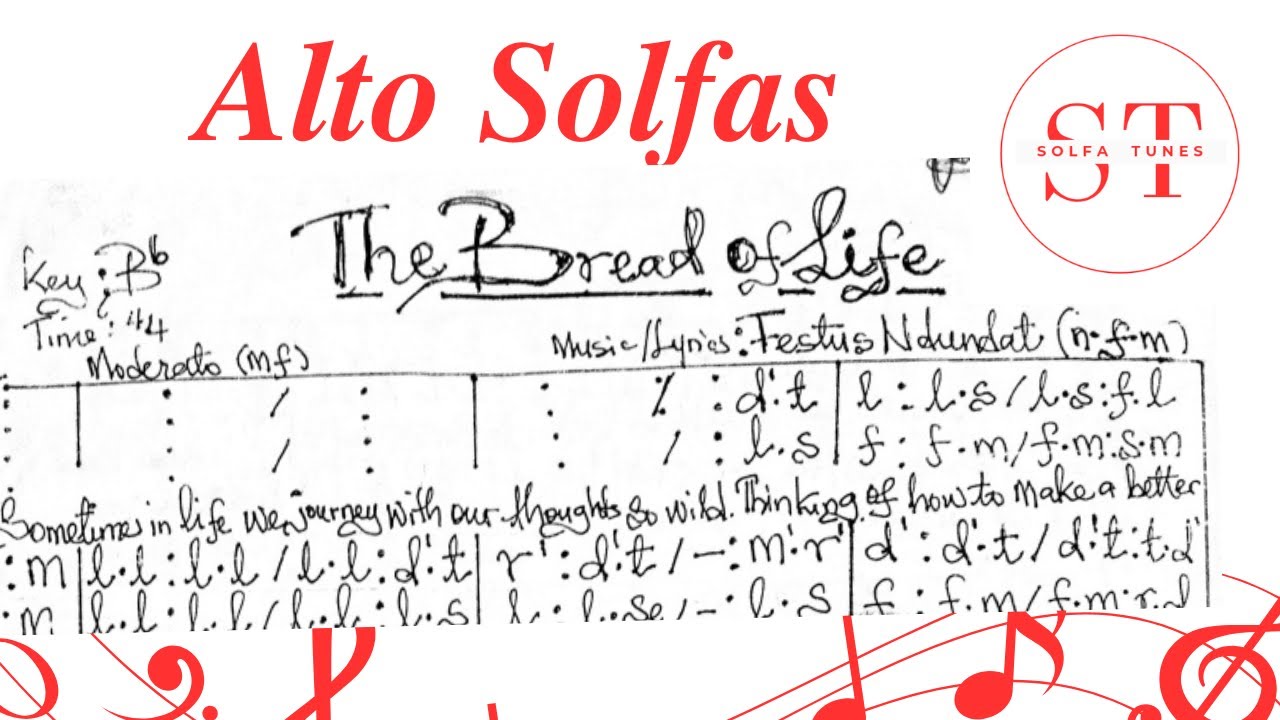 BREAD OF LIFE I FESTUS NDUNDAT I Master Alto Solfege in Under10 Minutes I Complete Guide
