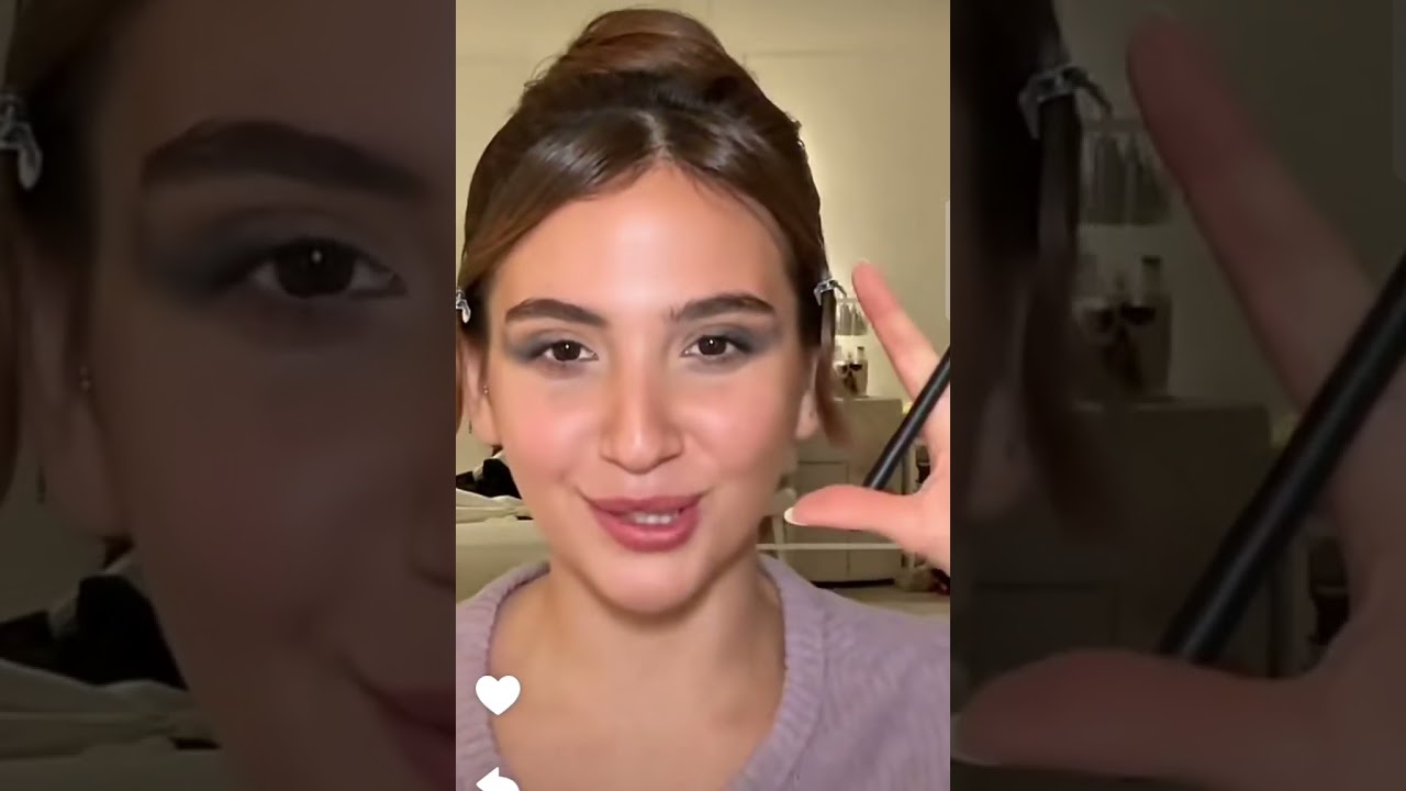#سارة_الورع تجهزو معي عملت ميك اب سموكي مكياج ندين نجيم