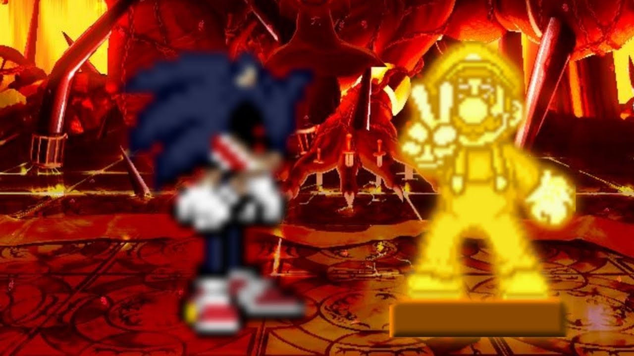 Request #147 | KOF Mugen Sonic.exe (Re Patch) Vs Gold Mario Ver2.9
