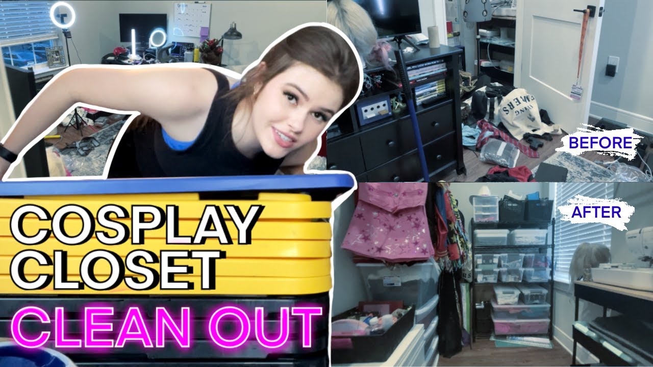 Clean With Me: Cosplay Closet / Craft Room Organization (ADHD)