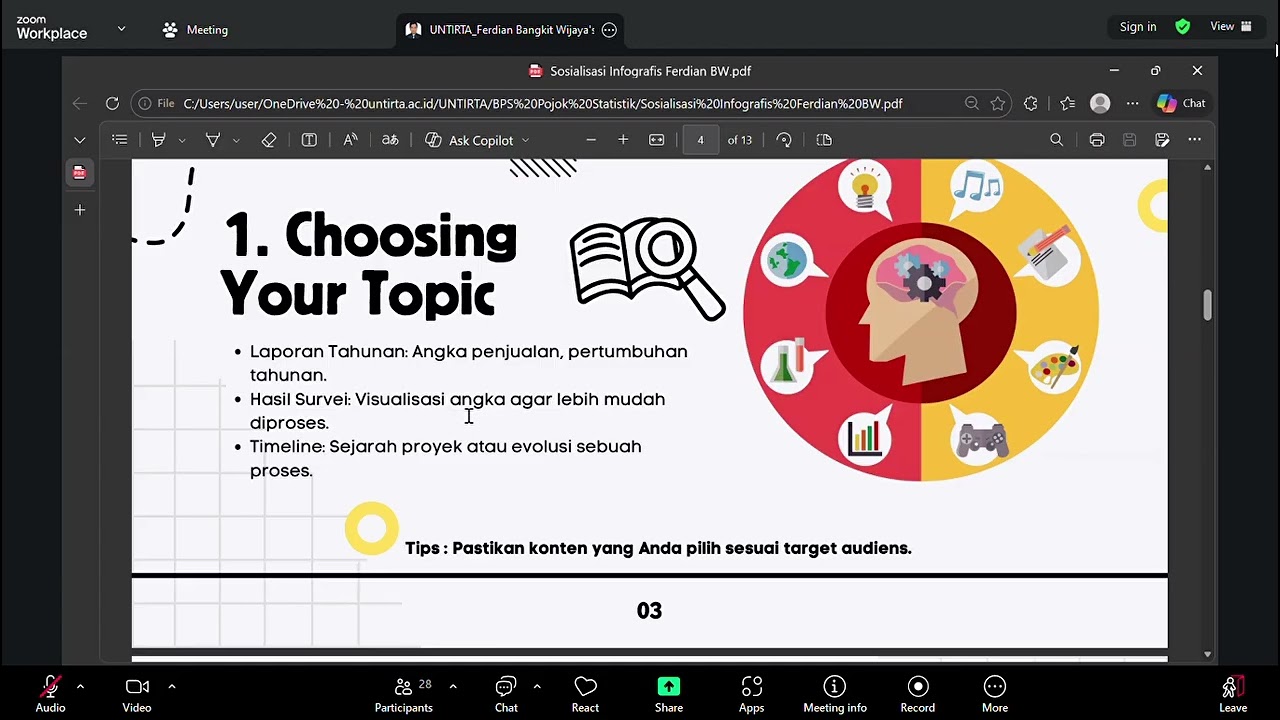 Zoom Meeting 2026 02 28 09 27 56 - Pelatihan Infografis Dan Vidiografis