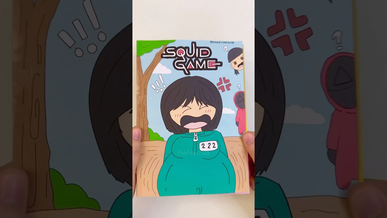 Squid game game book 🟡🔺🟦 #diy #gamebook #squidgame #squidgame2