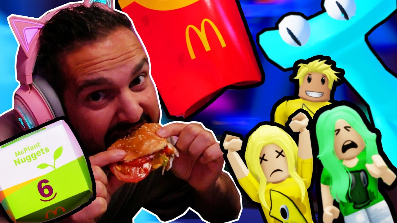 MCDONALDS CHALLENGE GEGEN DANIA, LENA ,TOM & Rainbow Friends!
