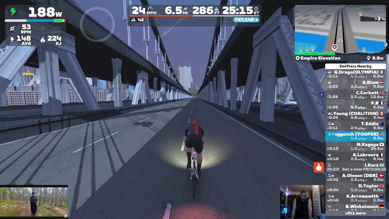 Zwift - Empire Elevation in New York DNF