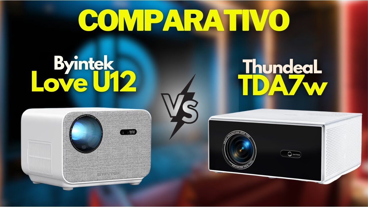 COMPARATIVO | THUNDEAL TDA7W vs BYINTEK LOVE U12: Qual o MELHOR Projetor Full HD custo benefício?