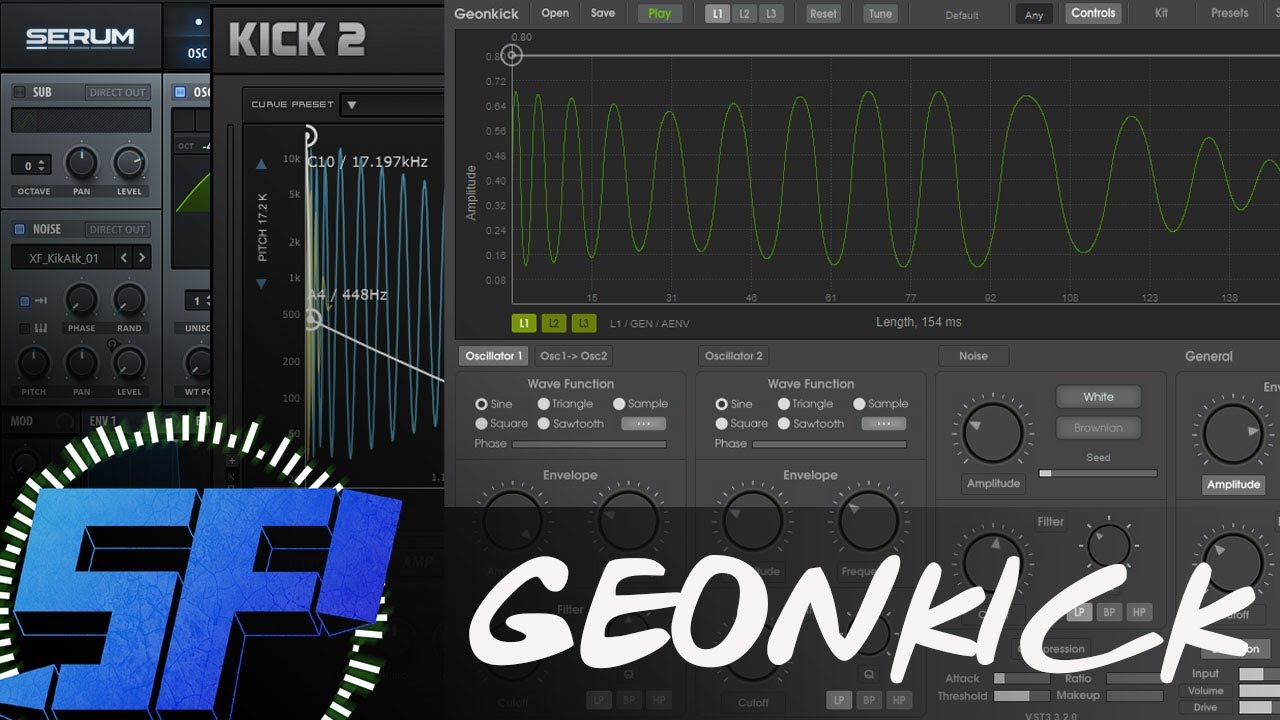 Бас-бочка як в Organic House в Geonkick, Kick2 та Serum VST (Запис та монтаж стріму)