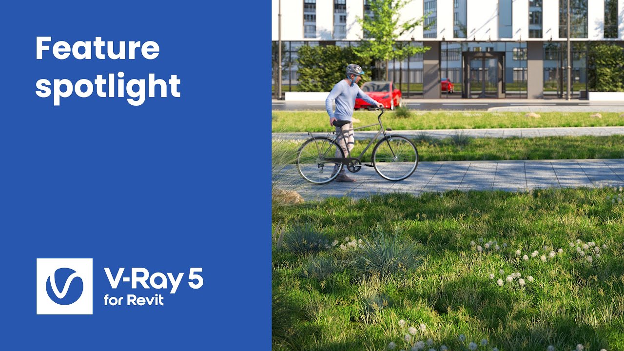 V-Ray 5 for Revit, update 2 — How to build realistic terrain with V-Ray Scatter.